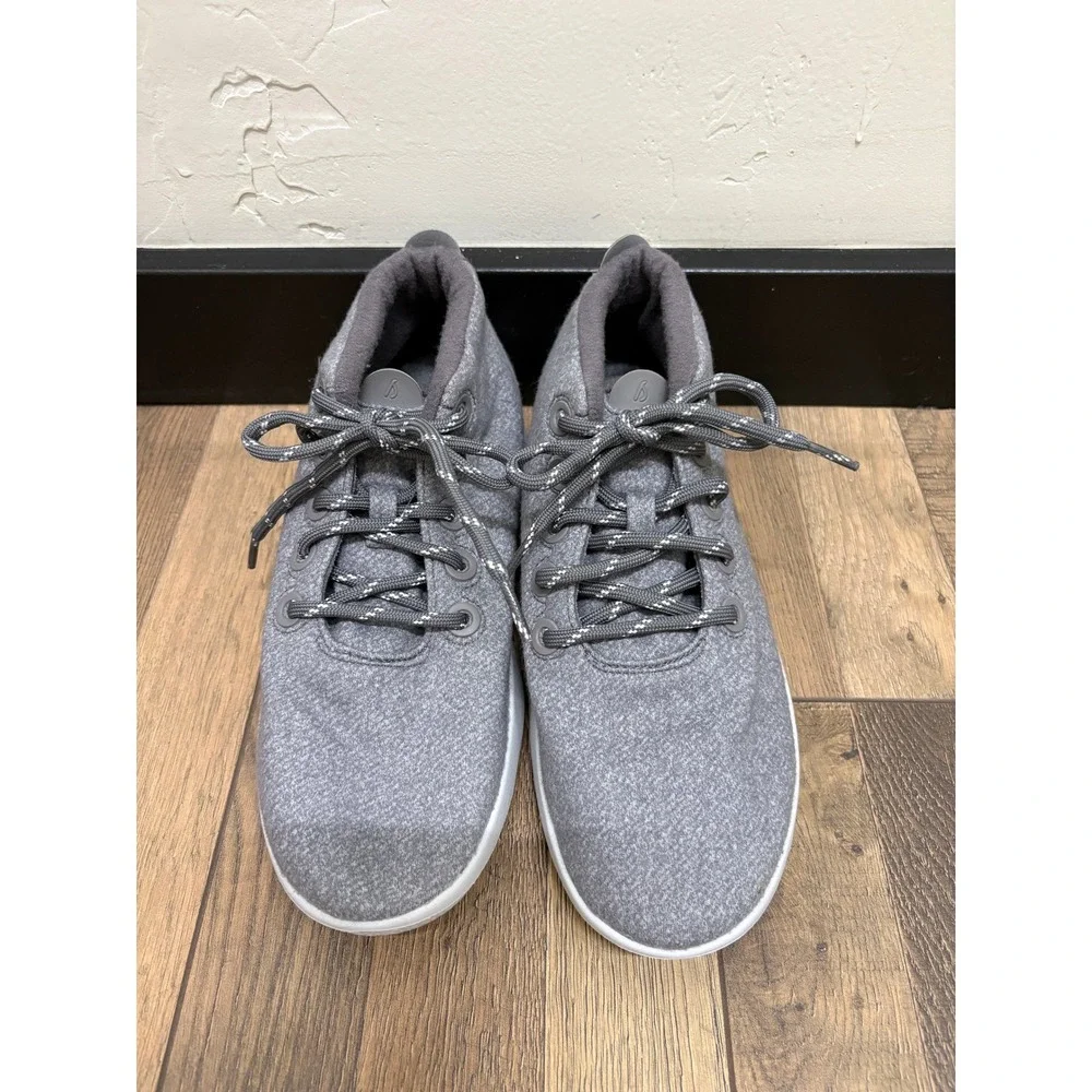 Allbirds Wool‎ Runner-up Mizzles Grey Mid Top Sneakers Womens 10 WRUMW10